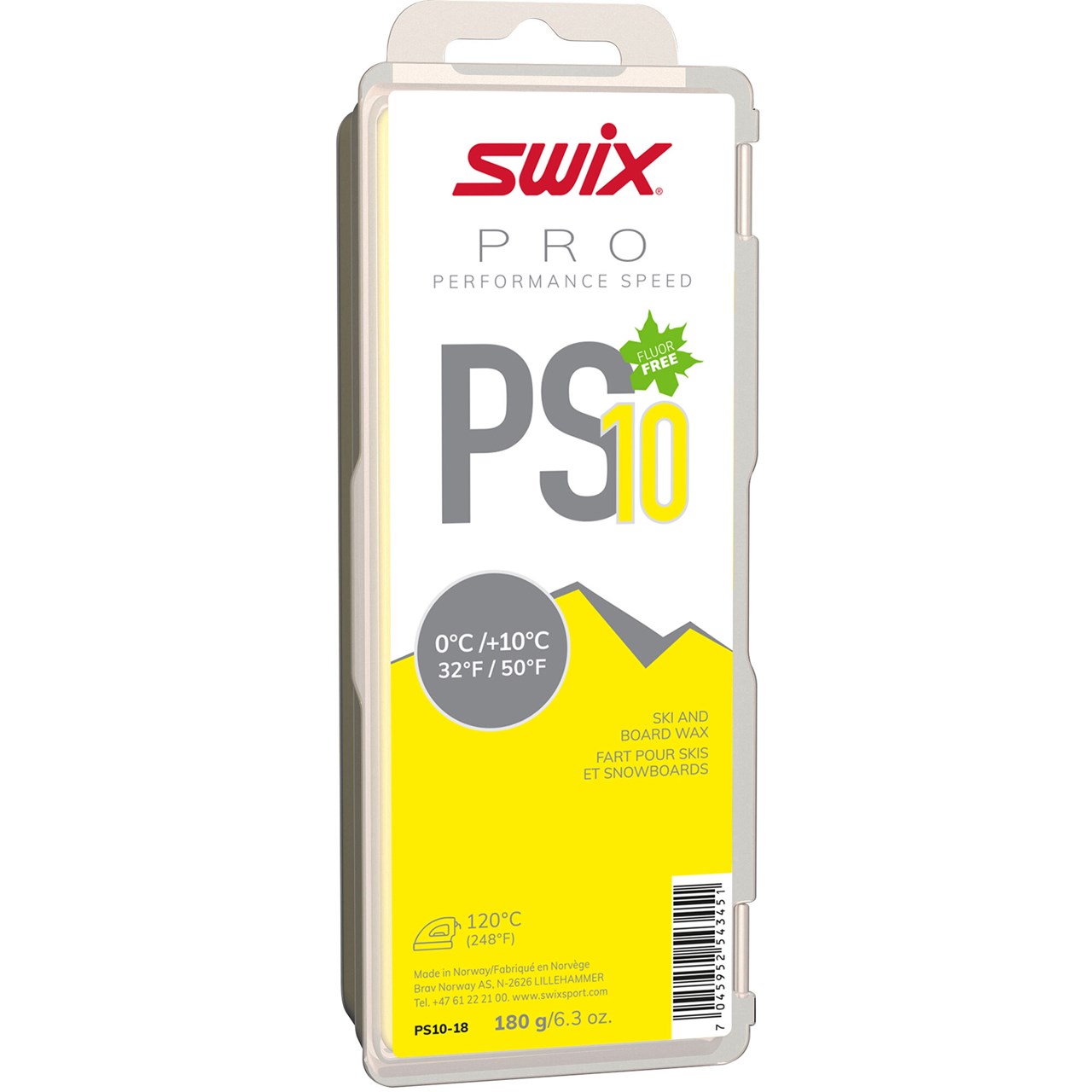 SWIX PS10 YLW 180G