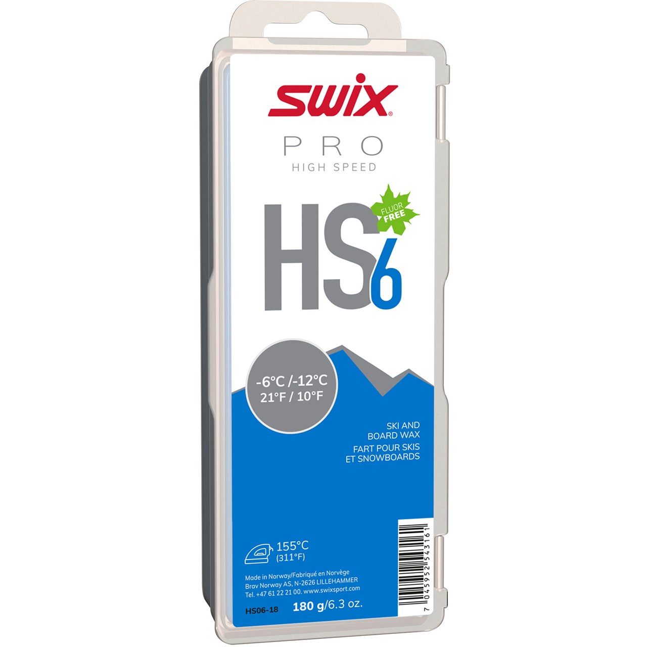 SWIX HS6 BLUE 180G