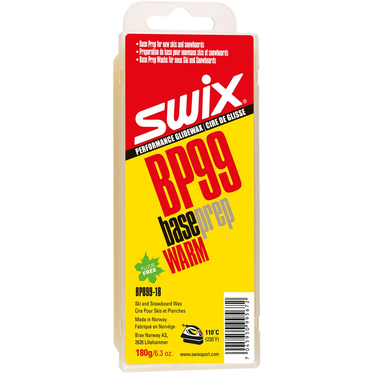 SWIX BP99 BASEPREP SFT WAX 180G