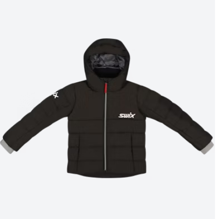 SWIX JR TEAM PUFFY JET BLACK